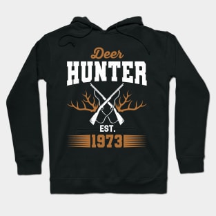 Gifts for 48 Year Old Deer Hunter 1973 Hunting 48th Birthday Gift Ideas Hoodie